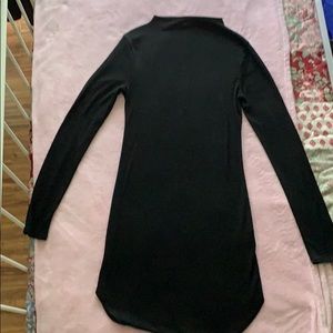 Black bodycon mini dress